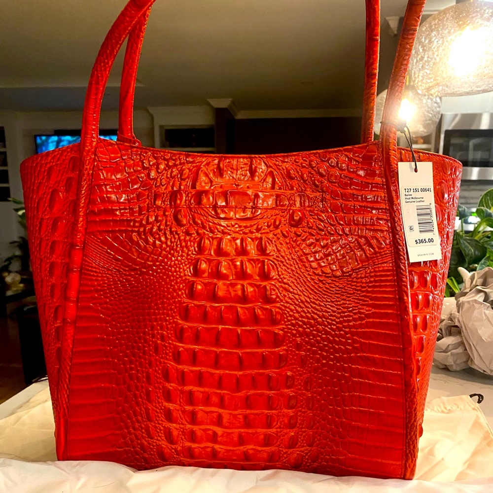 Gorgeous Brahmin tomato red handbag